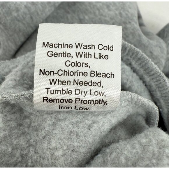 SHEIN Gray "90s Babe" Distressed Crew Neck Relaxed Fit Sweater Grunge Era Y2K - Picture 11 of 12